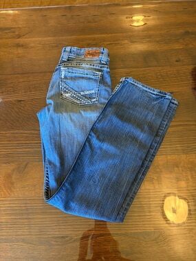 BKE Women's Mid Blue Boot Cut Jeans